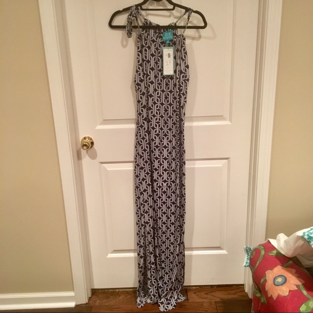 ESCAPADA NEW WITH TAGS navy and white maxi